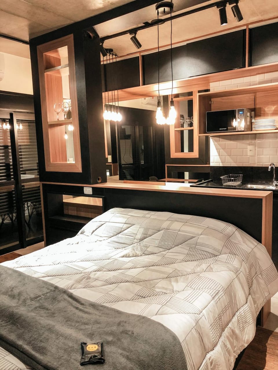 Bed, Kitchen or kitchenette, Photo of the whole room, Bedroom
