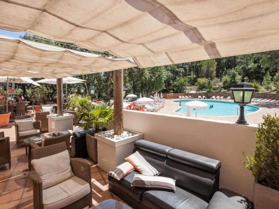 Swimming pool, furniture