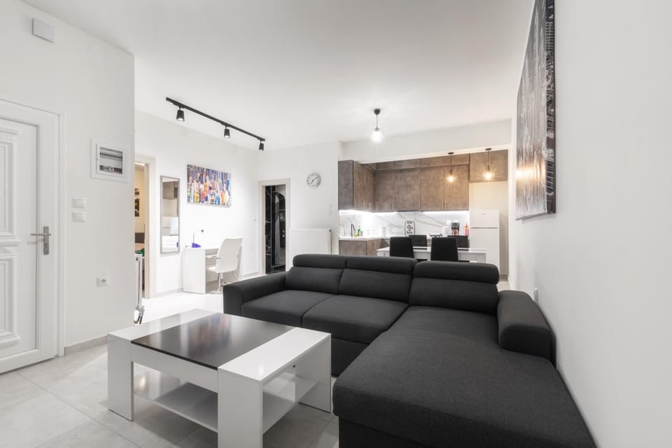Kitchen or kitchenette, Living room, Dining area
