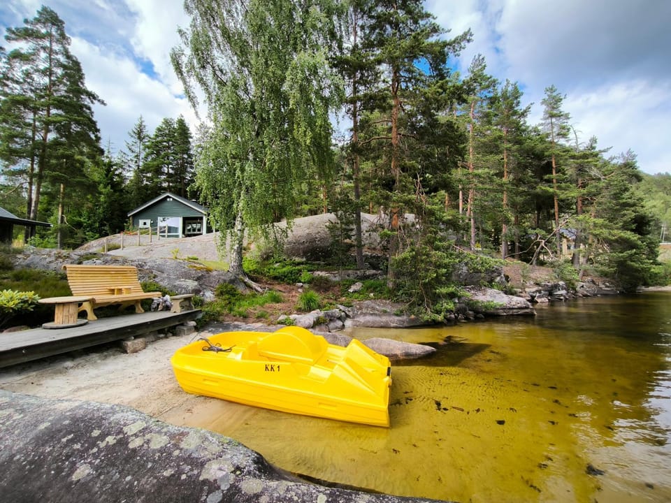 Hytte ved Vråvatnet i Vrådal House in Viken, Norway