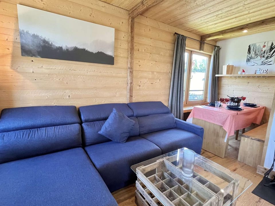 Appartement 3 pièces + cabine à Megève, 6 couchages, proche pistes et téléphérique - FR-1-597-170 Cabin in Megève