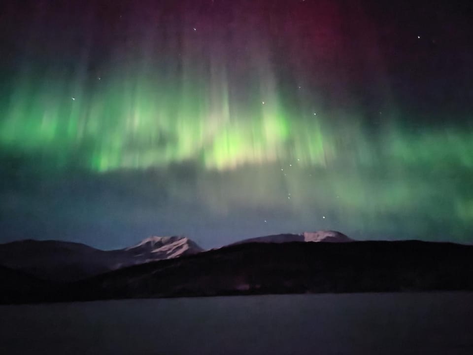 Night, Natural landscape, Mountain view