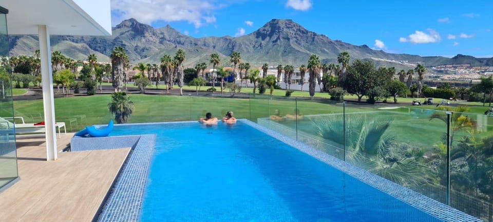 Natural landscape, Mountain view, Swimming pool