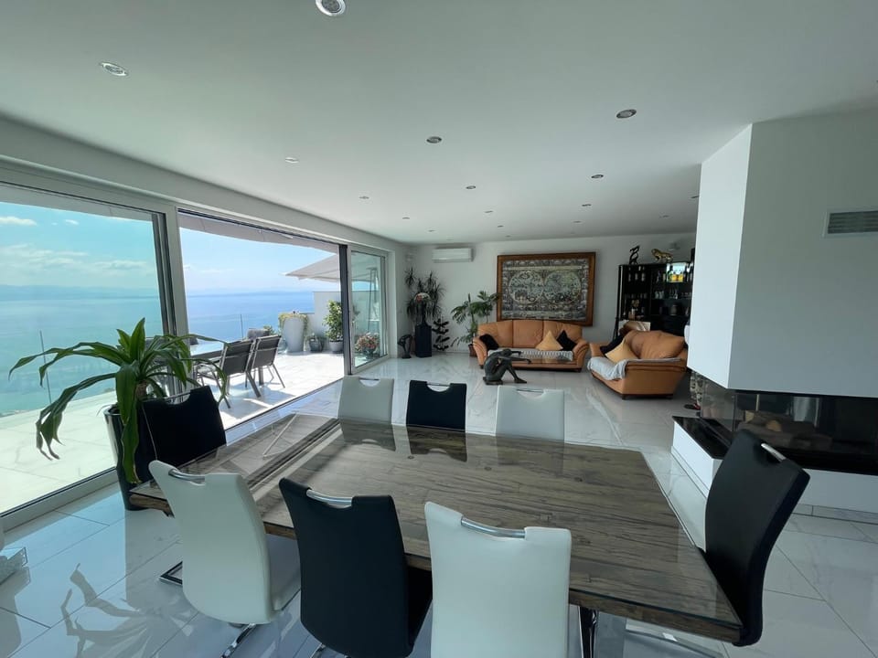 View (from property/room), Living room, Sea view