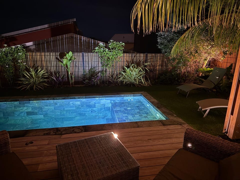 Night, Swimming pool