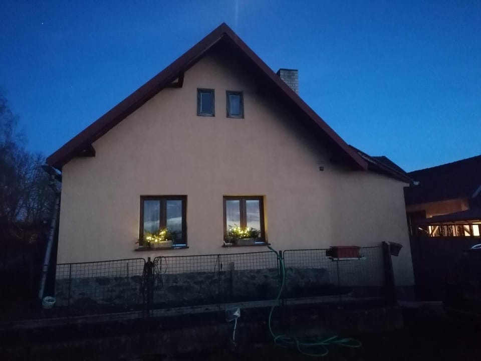 Property building, Night, Garden view