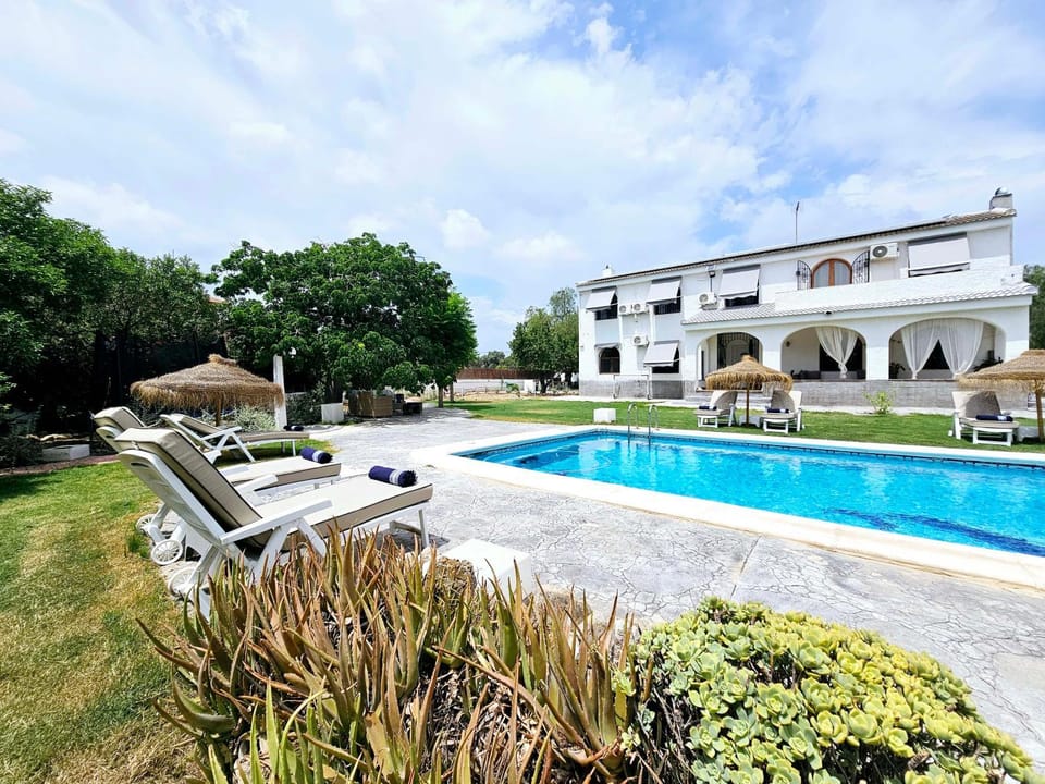 Patio, Day, Garden, Pool view, Swimming pool, sunbed
