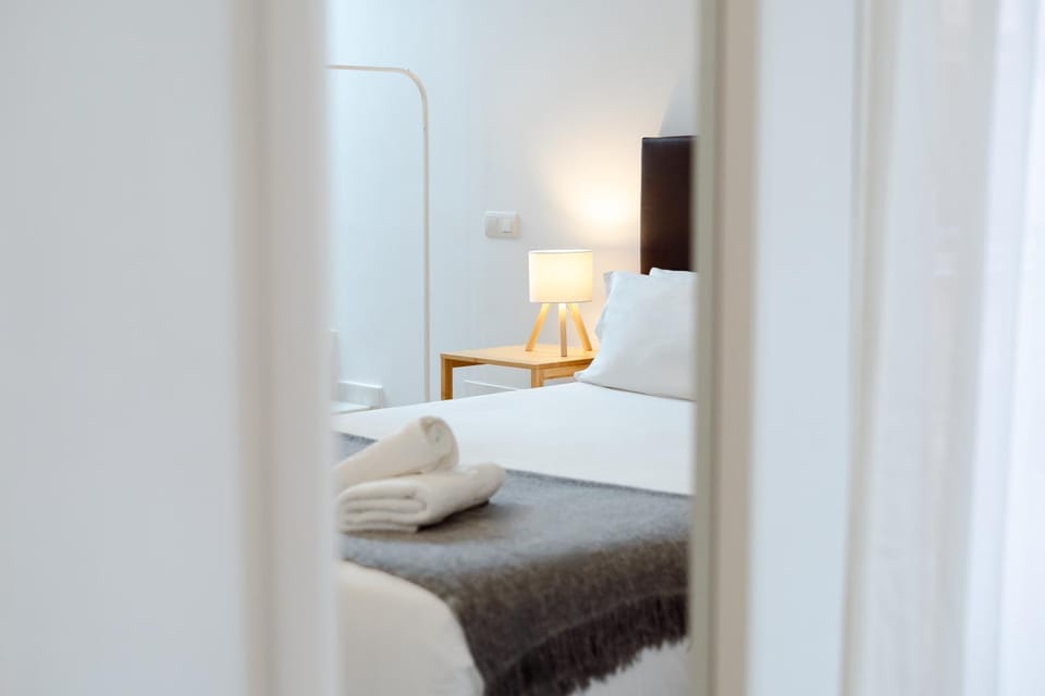 Bed, Photo of the whole room, Bedroom, towels, wardrobe