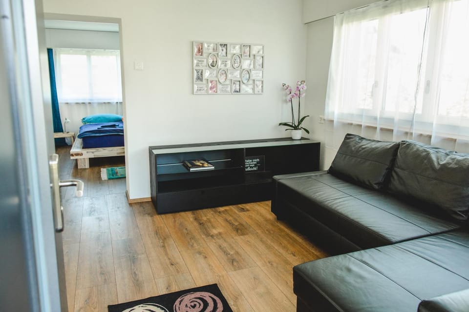 Bed, Living room, Photo of the whole room