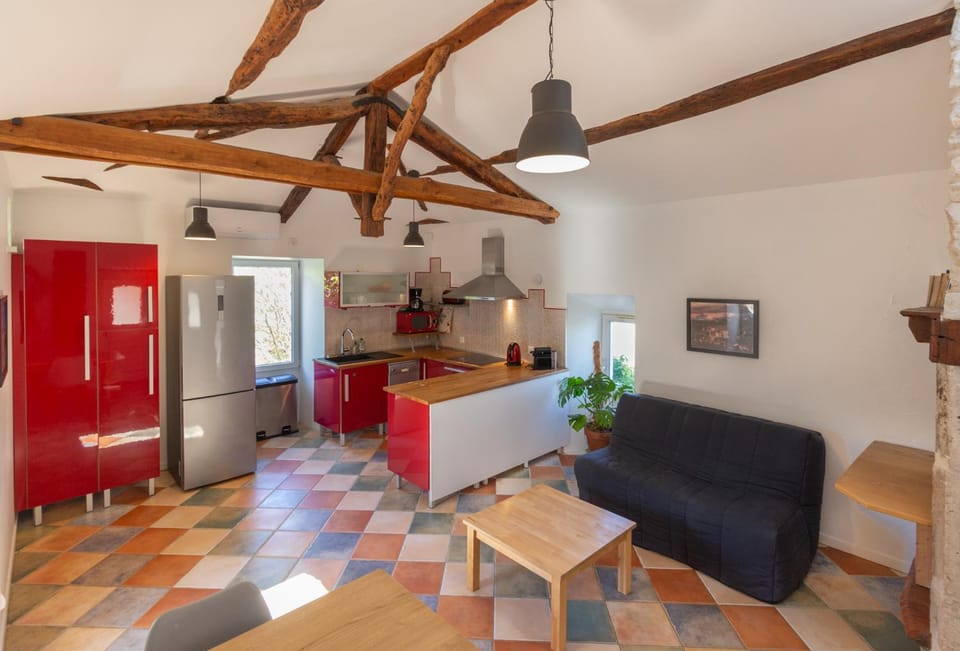Living room, kitchen