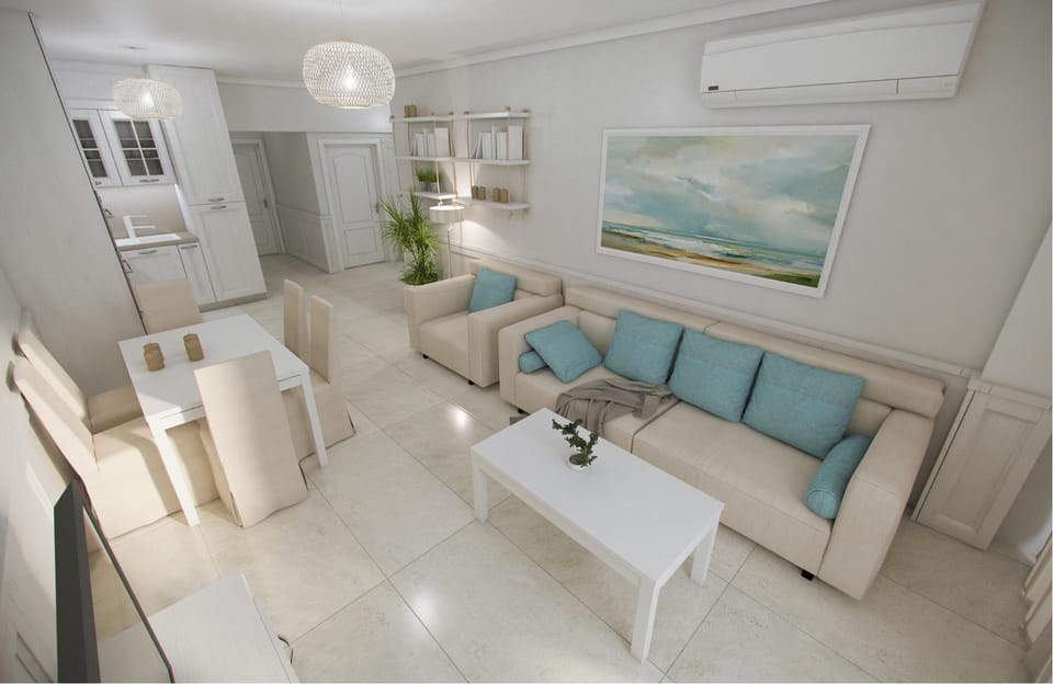 TV and multimedia, Kitchen or kitchenette, Living room, Seating area, Dining area, air conditioner