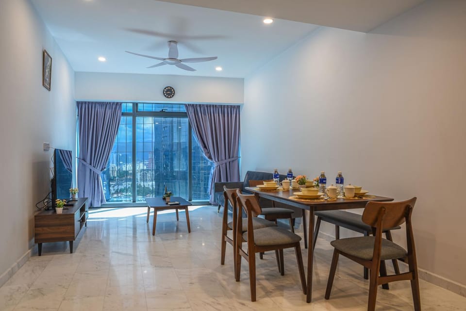 Living room, kitchen