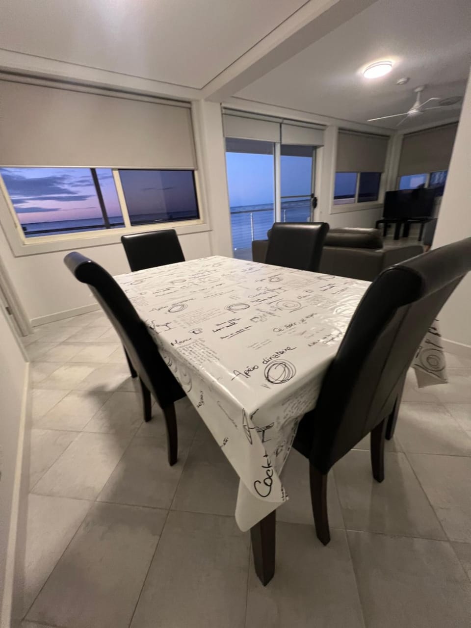 Dining area, Sea view, Sunset