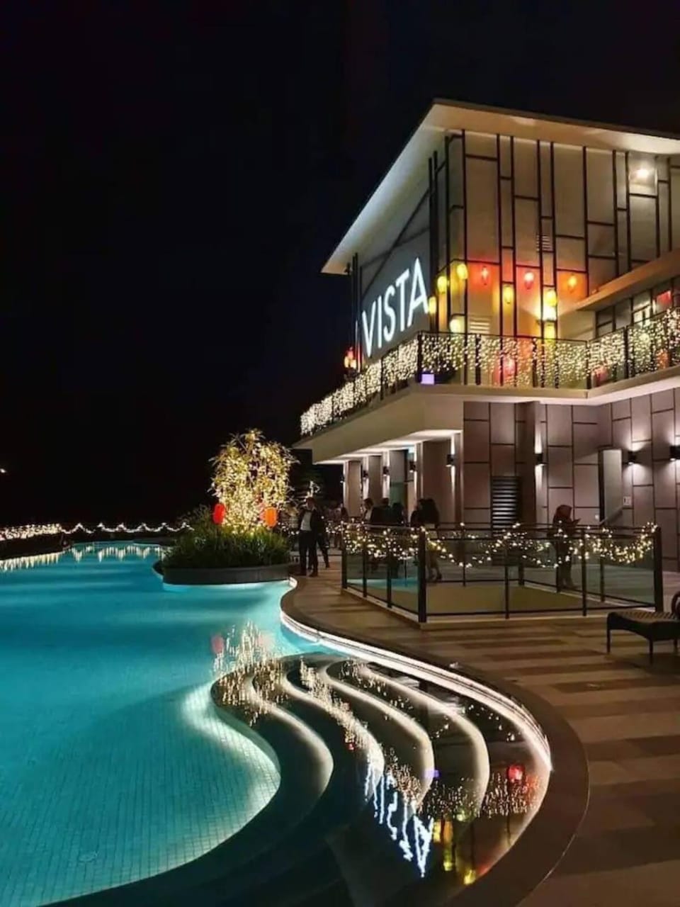 Night, Swimming pool, Swimming pool