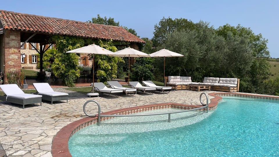 Garden, Swimming pool, sunbed