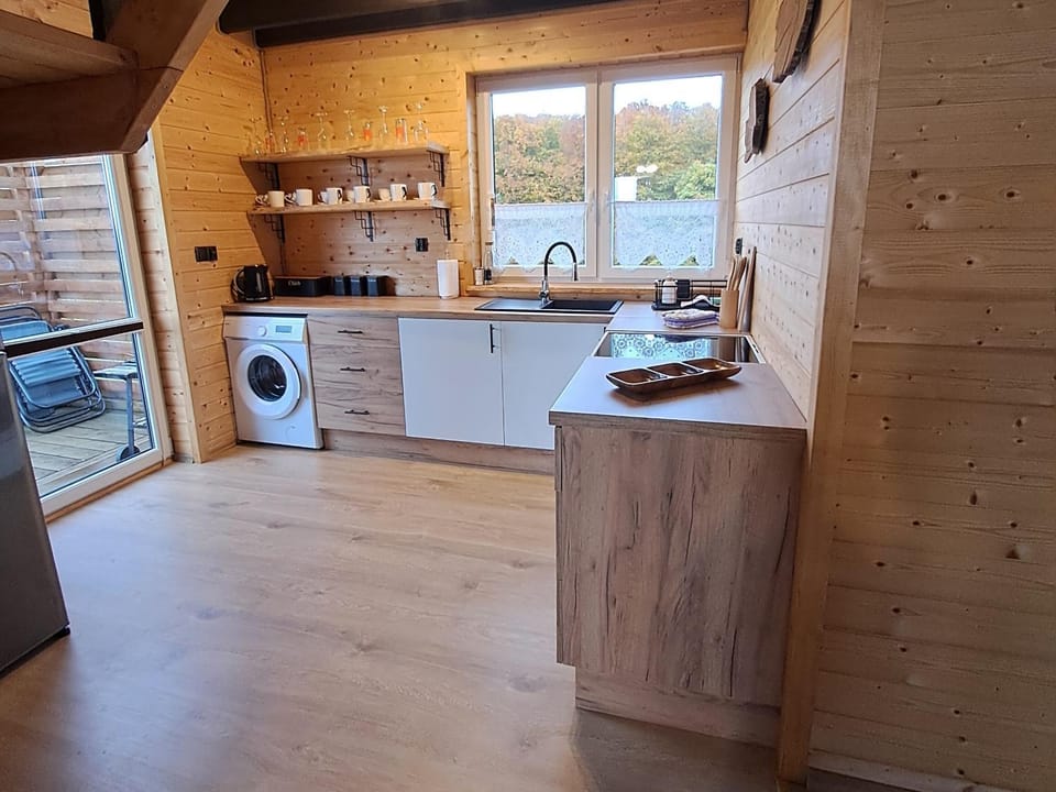 Jaśkowe Wzgórze domki na wynajem Szymbark, balia, Domek nr 2 i 3 Villa in Pomeranian Voivodeship