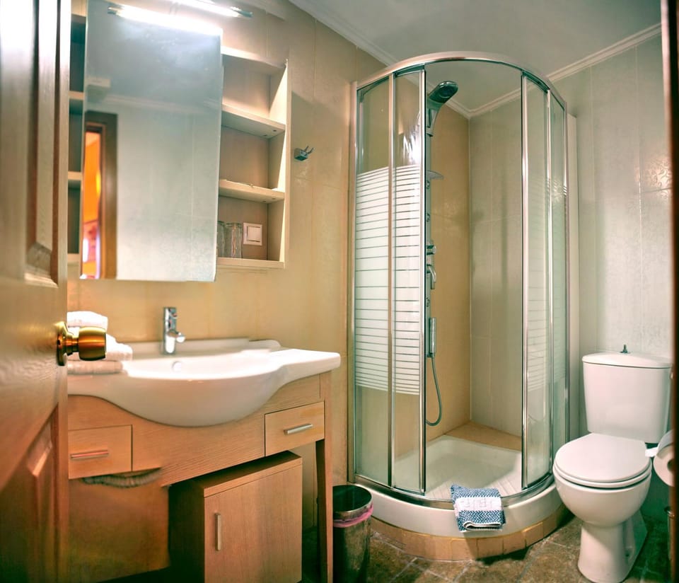Shower, Toilet, Bathroom, towels