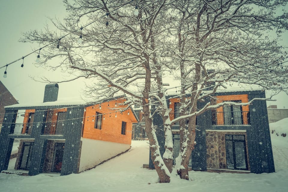 Property building, Day, Winter