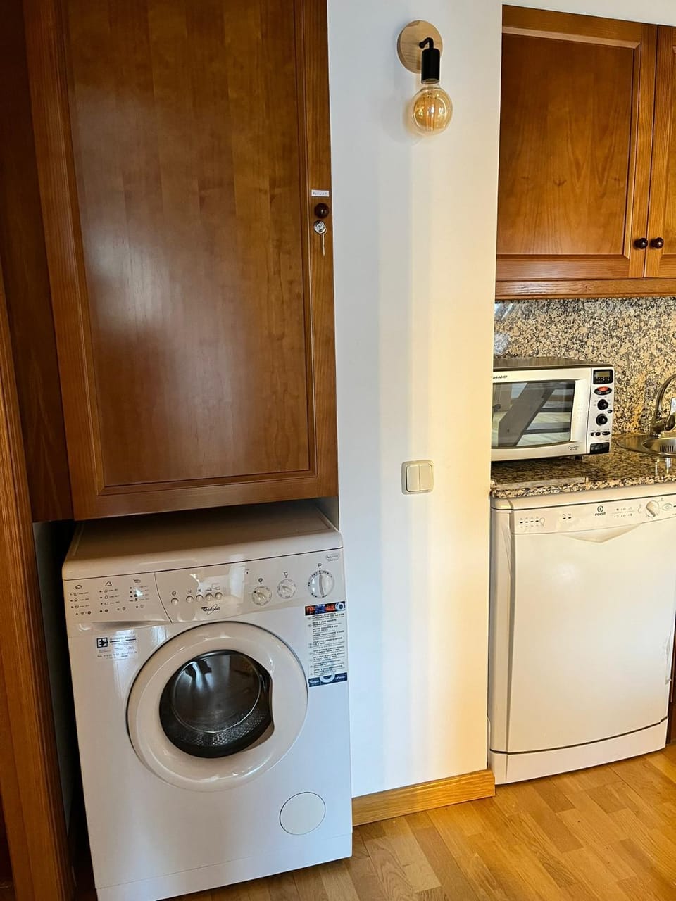 dishwasher, minibar, washing machine