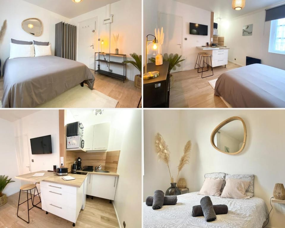 Bed, TV and multimedia, Coffee/tea facilities, Photo of the whole room, Dining area, Bedroom, towels, kitchen