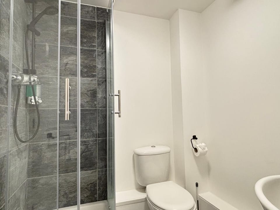 Shower, Toilet, Bathroom, hair dryier