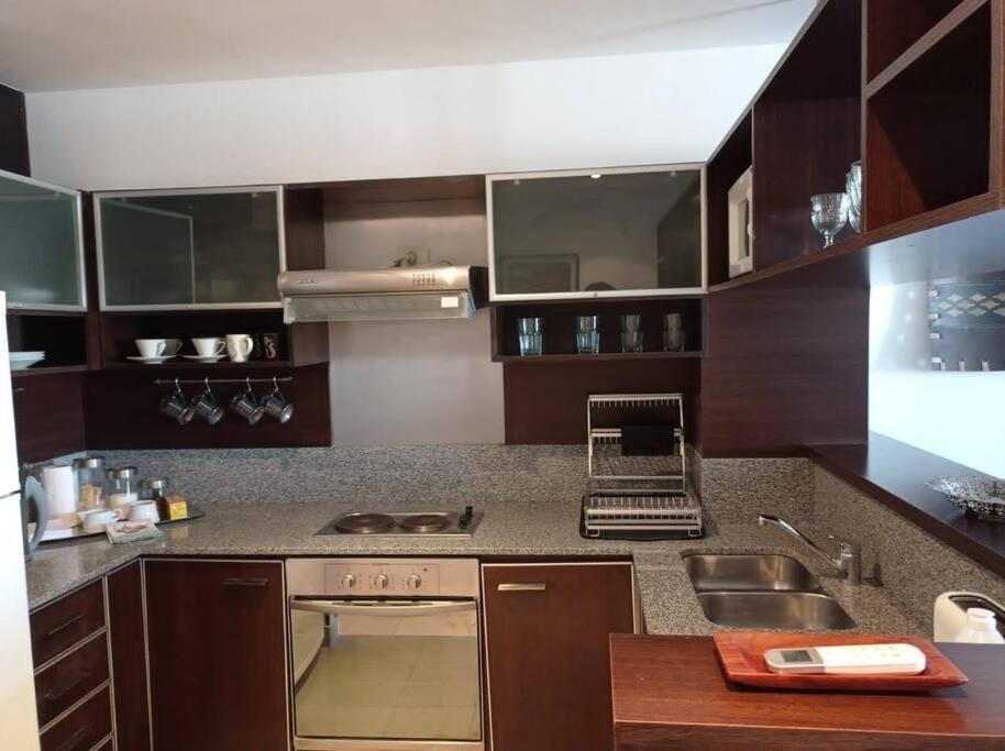 Kitchen or kitchenette, toaster