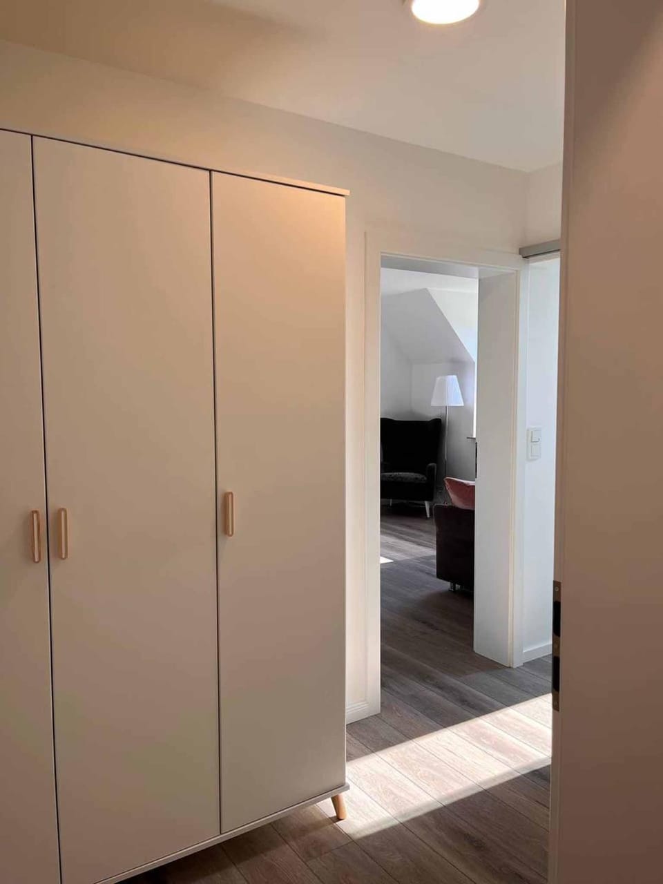 Photo of the whole room, wardrobe
