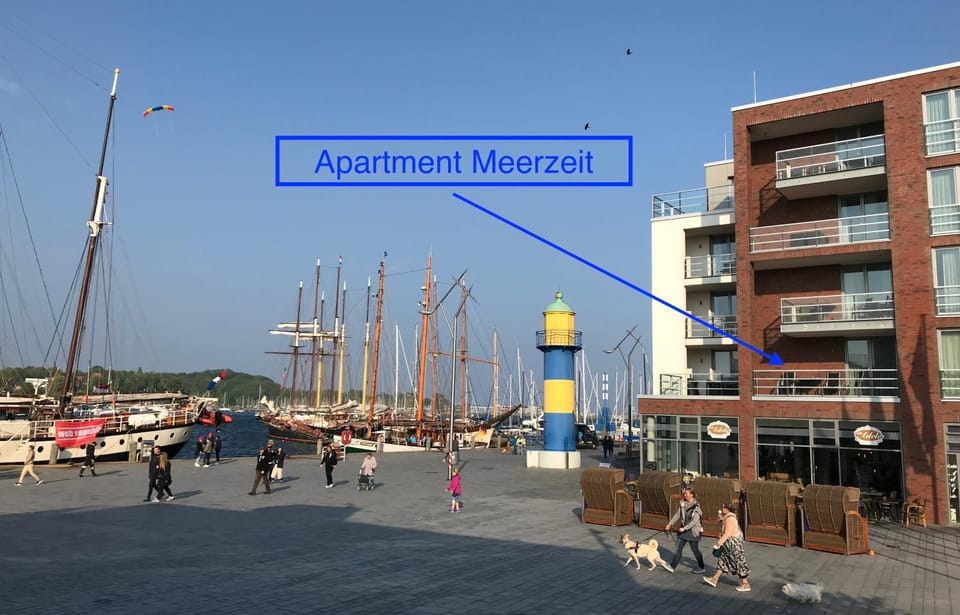 Apartment 8 "MEERZEIT" Blickrichtung Innenstadt Binnenhafen West Apartment in Eckernförde