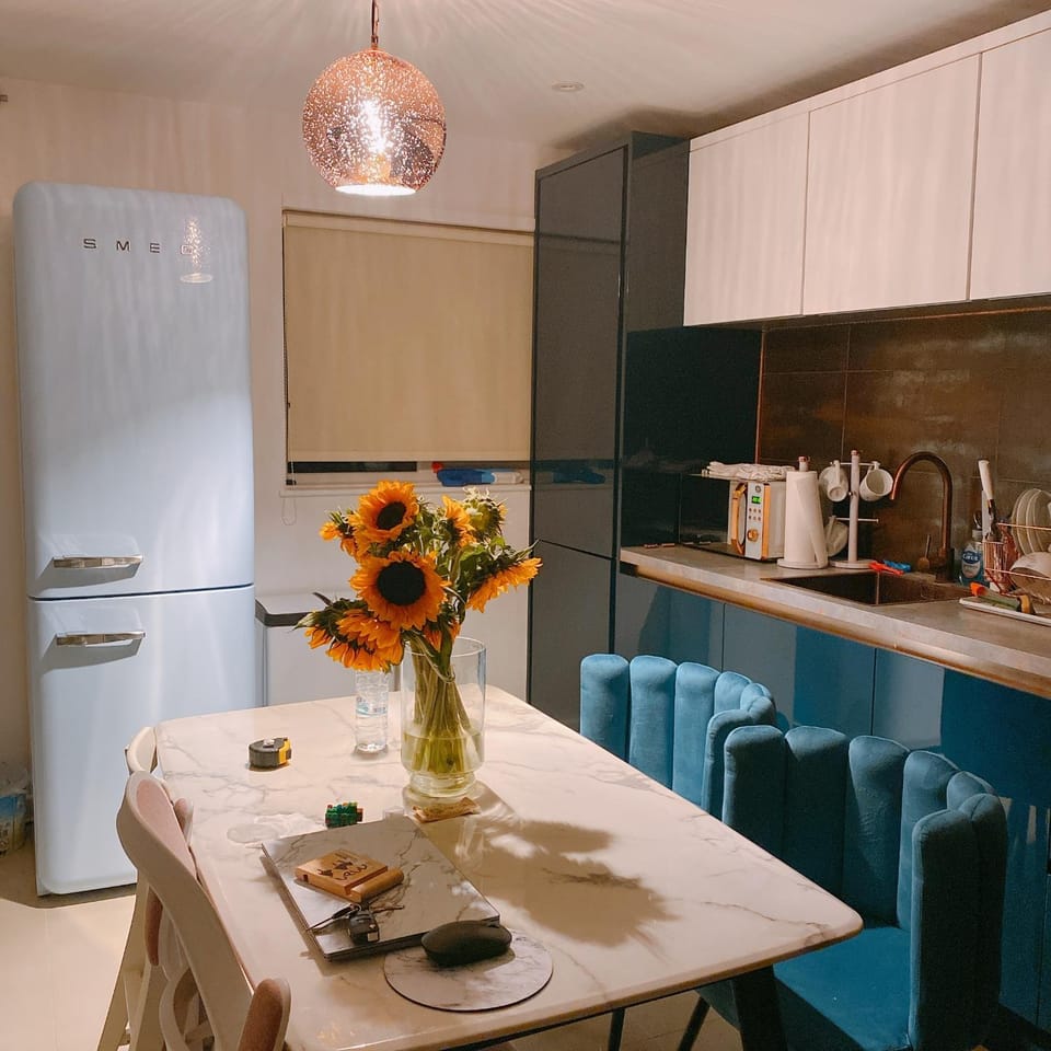Coffee/tea facilities, Kitchen or kitchenette, Dining area, dishwasher, minibar, pet friendly, stove, toaster