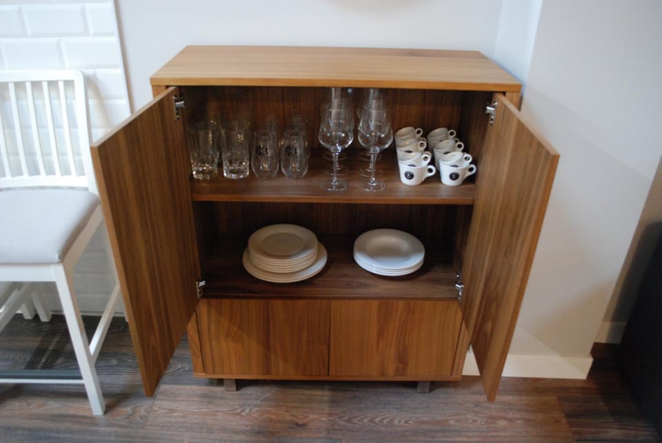 Kitchen or kitchenette, wardrobe