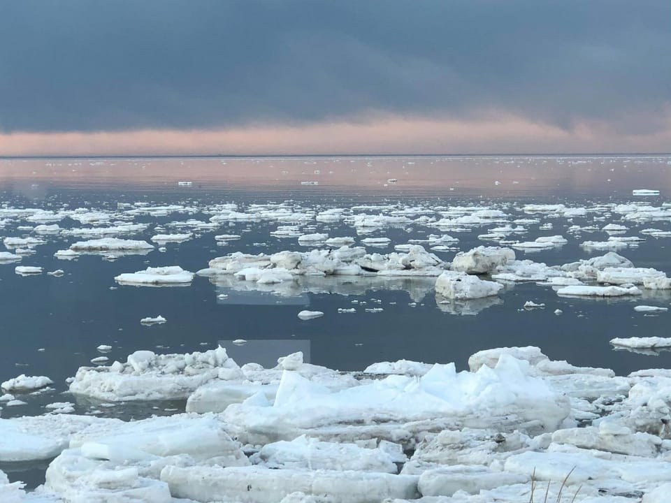 Natural landscape, Winter, Sea view