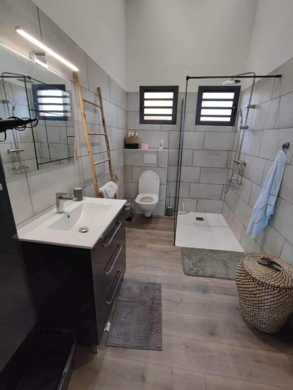 Shower, Toilet, Bathroom, towels