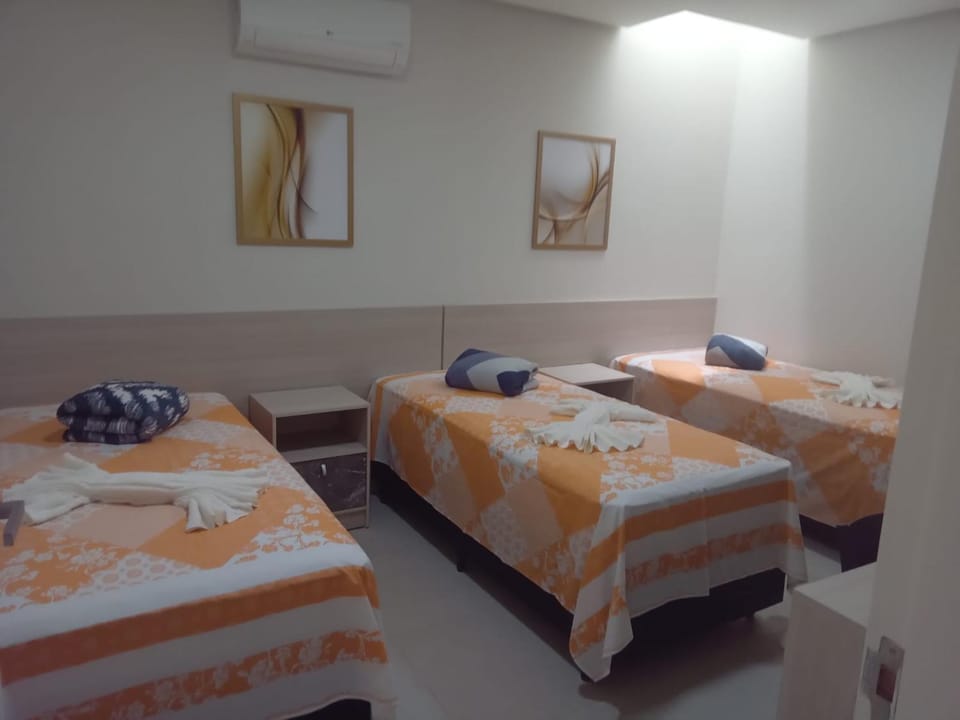Bed, Photo of the whole room, Bedroom, towels, air conditioner