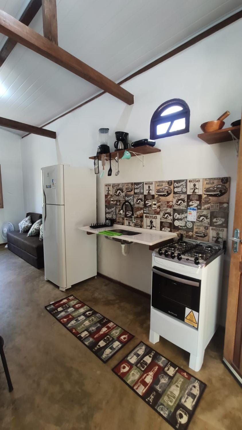 Kitchen or kitchenette, oven, stove