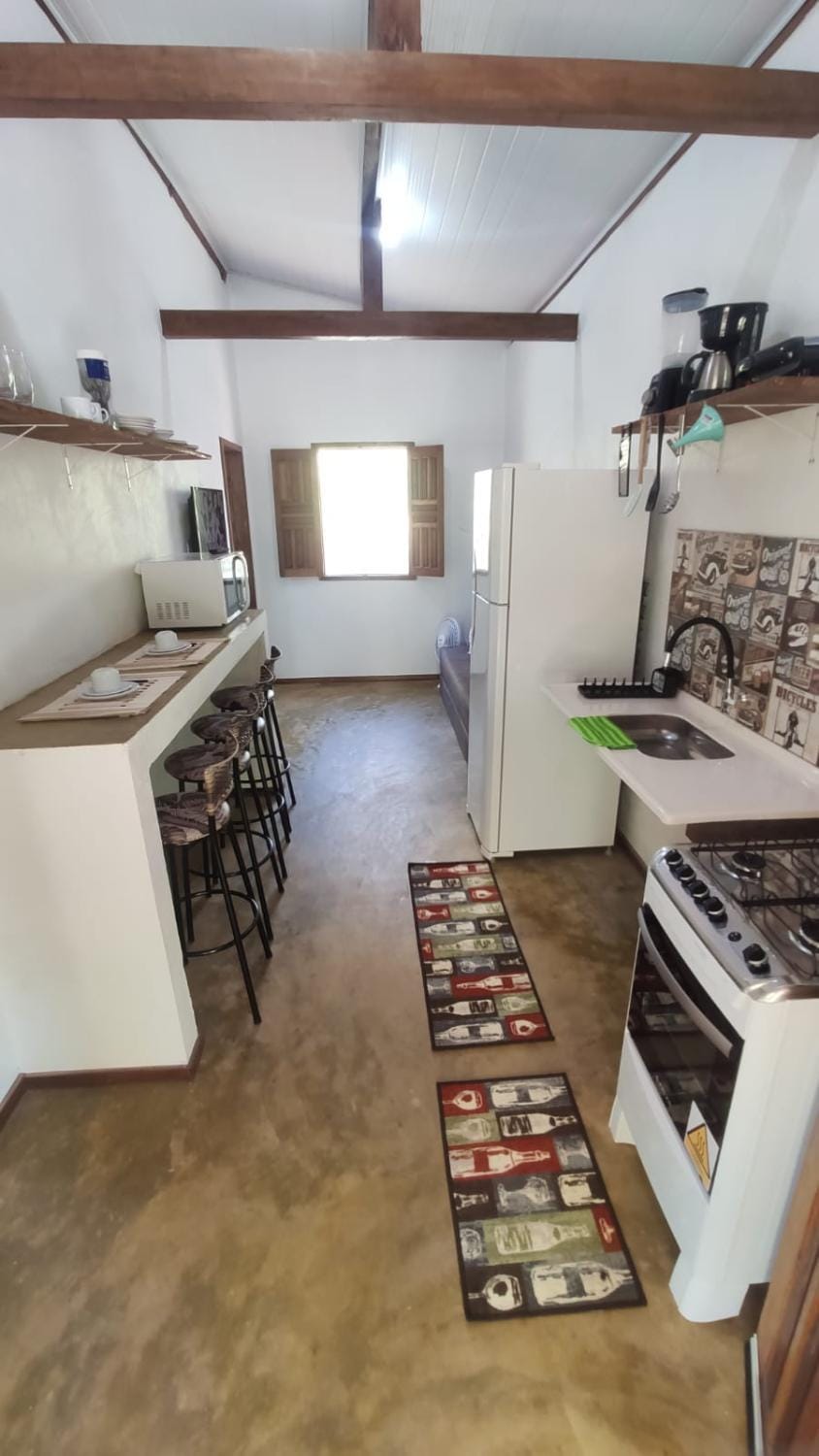 Kitchen or kitchenette, Dining area, oven, stove, toaster