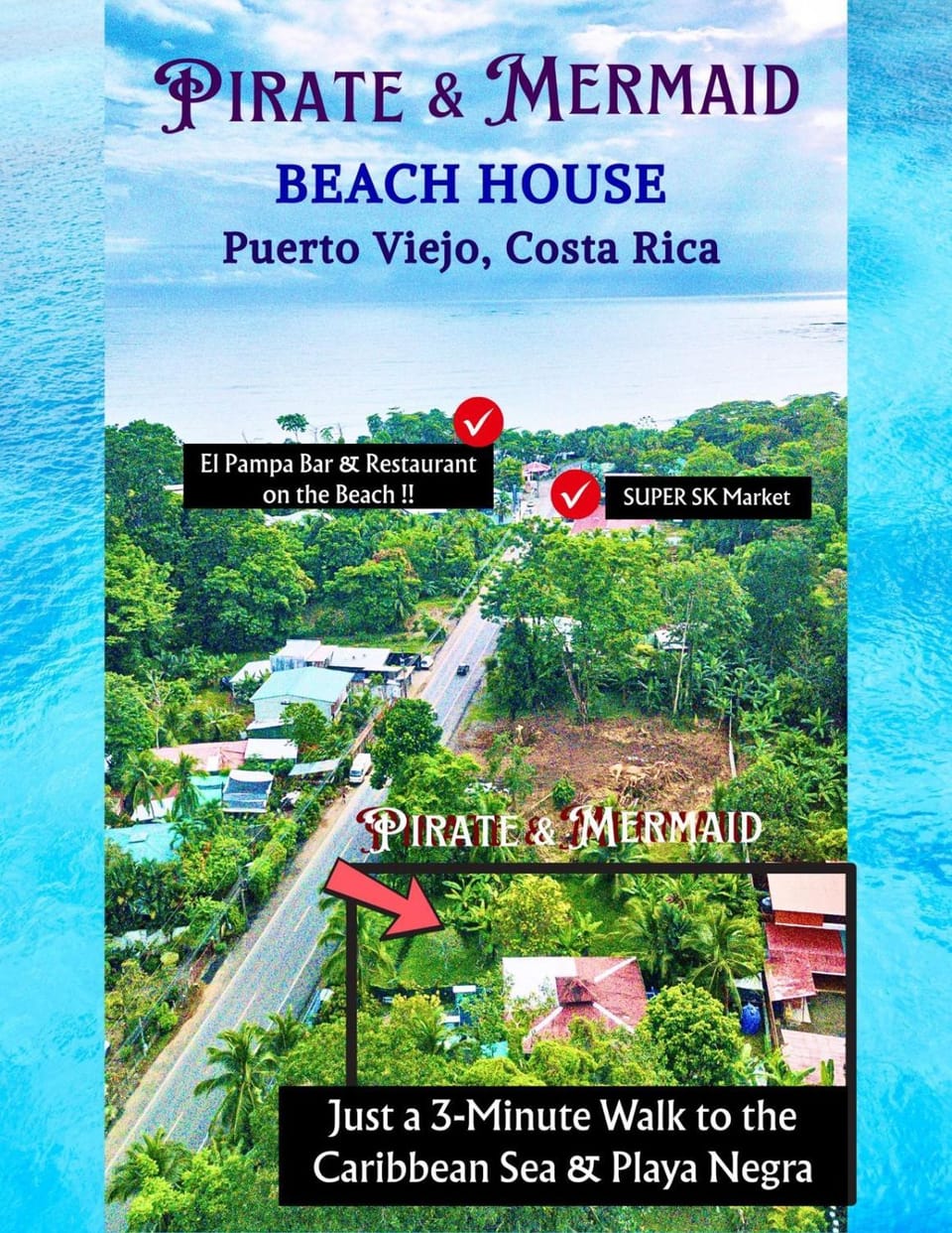 Pirate and Mermaid Beach House Apartment in Panama