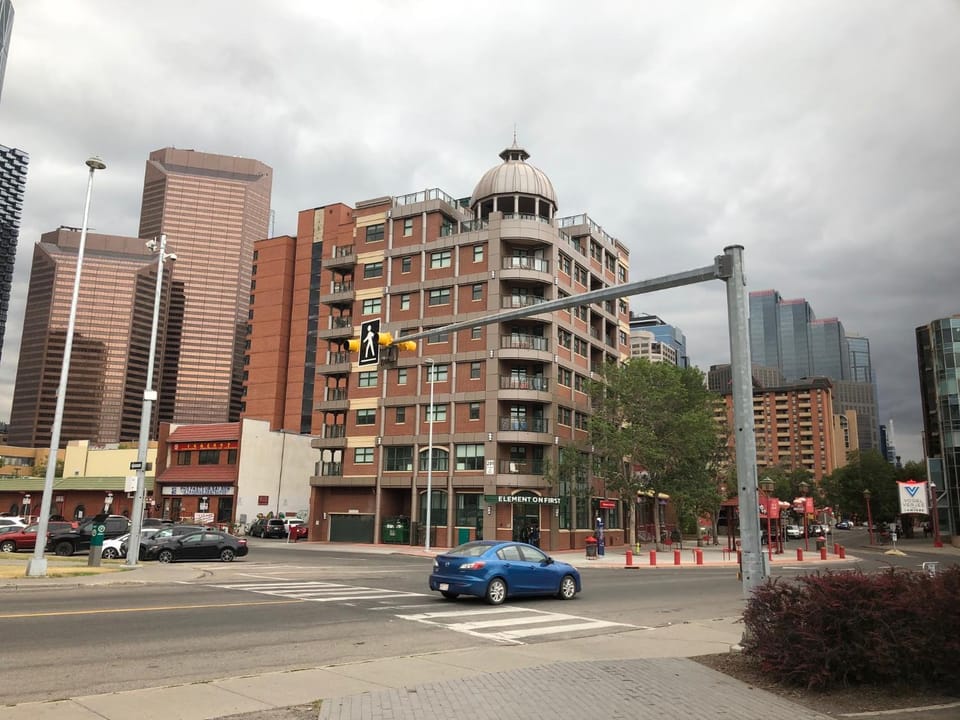 Property building, City view, Street view