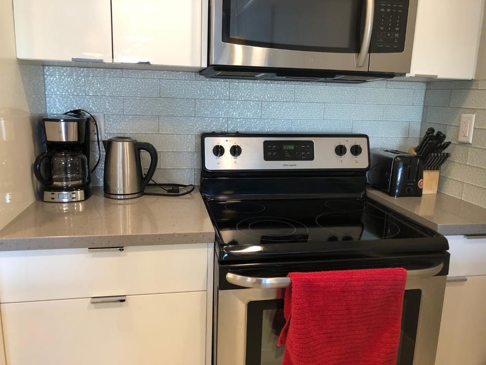Coffee/tea facilities, Kitchen or kitchenette, minibar, pet friendly, stove, toaster