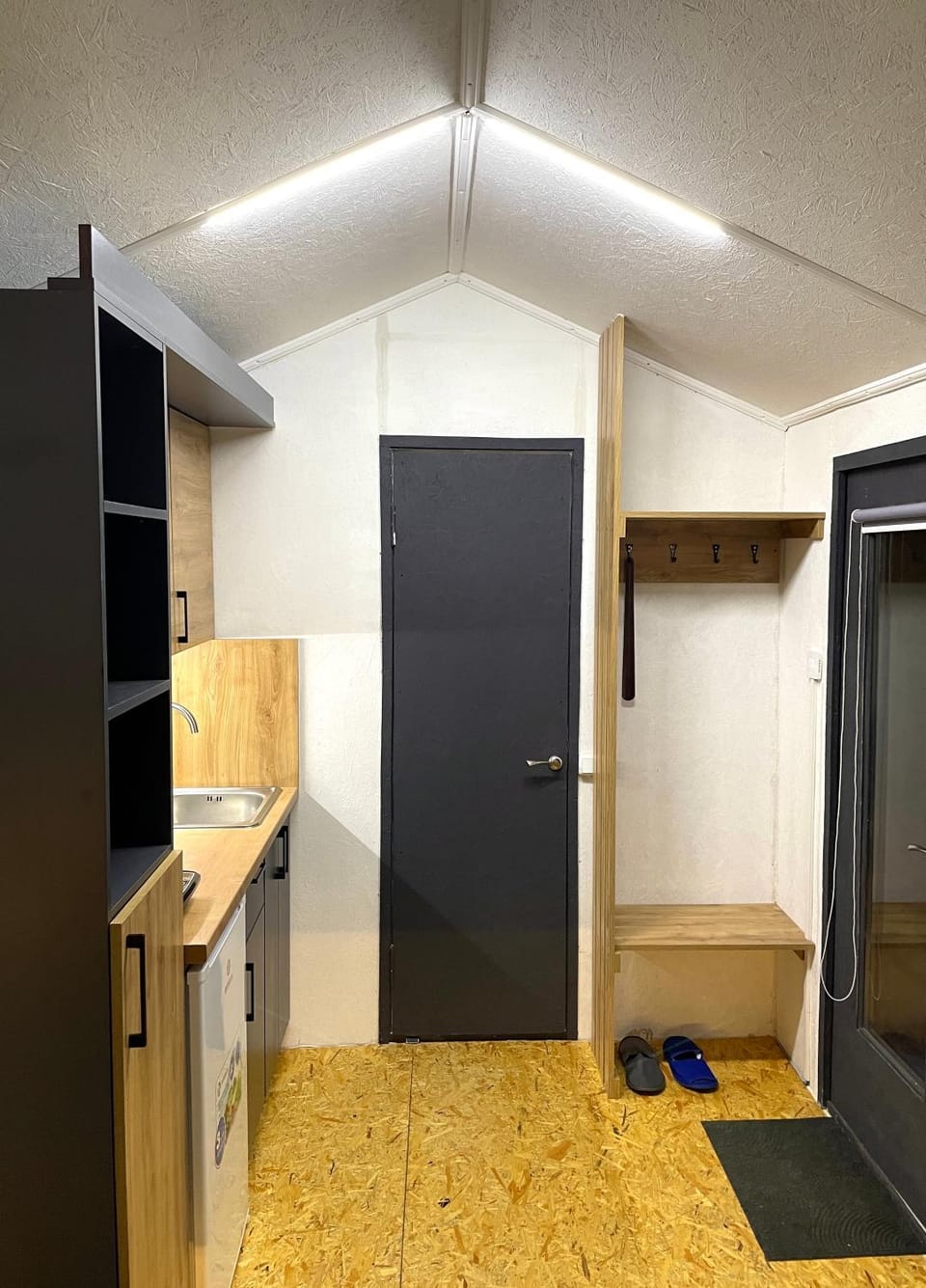 Living room, kitchen