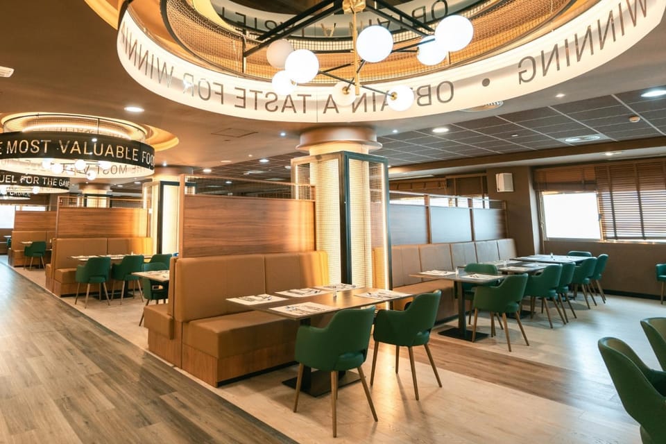 Restaurant/places to eat, Banquet/Function facilities, Text overlay