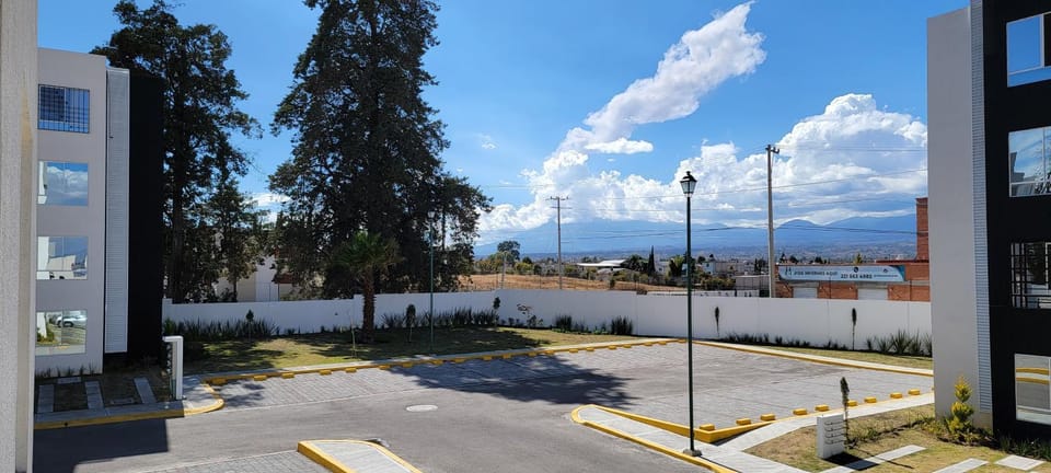 Day, Natural landscape, Mountain view, Parking