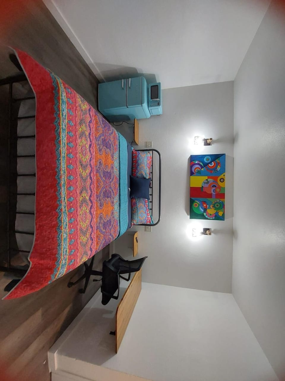 Bed, Photo of the whole room, Bedroom, hair dresser