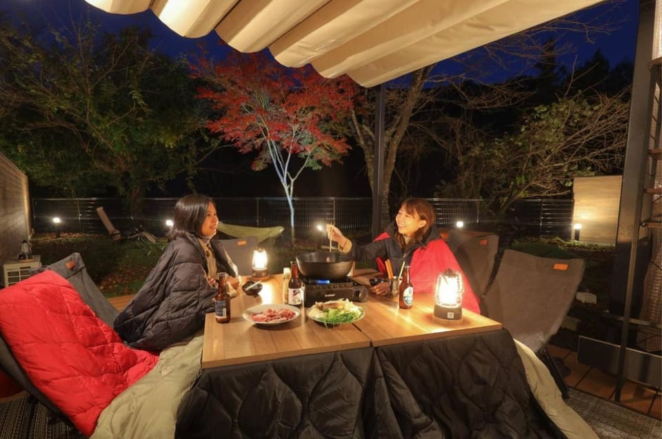 Property building, Night, Dining area, Food