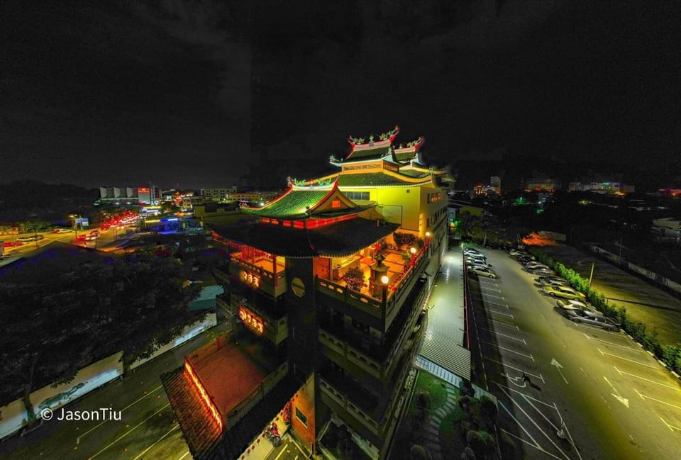 Property building, Night, Bird's eye view, City view