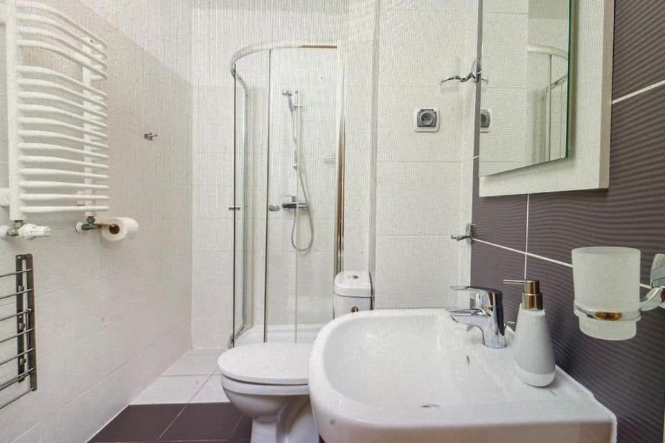 Shower, Toilet, Bathroom, towels