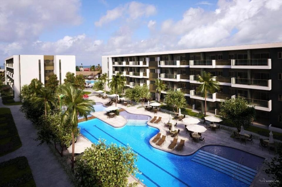 Property building, Pool view