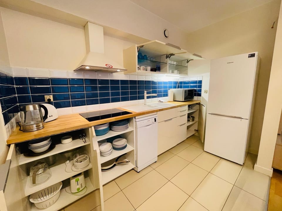 Kitchen or kitchenette, dishwasher, minibar, stove, toaster