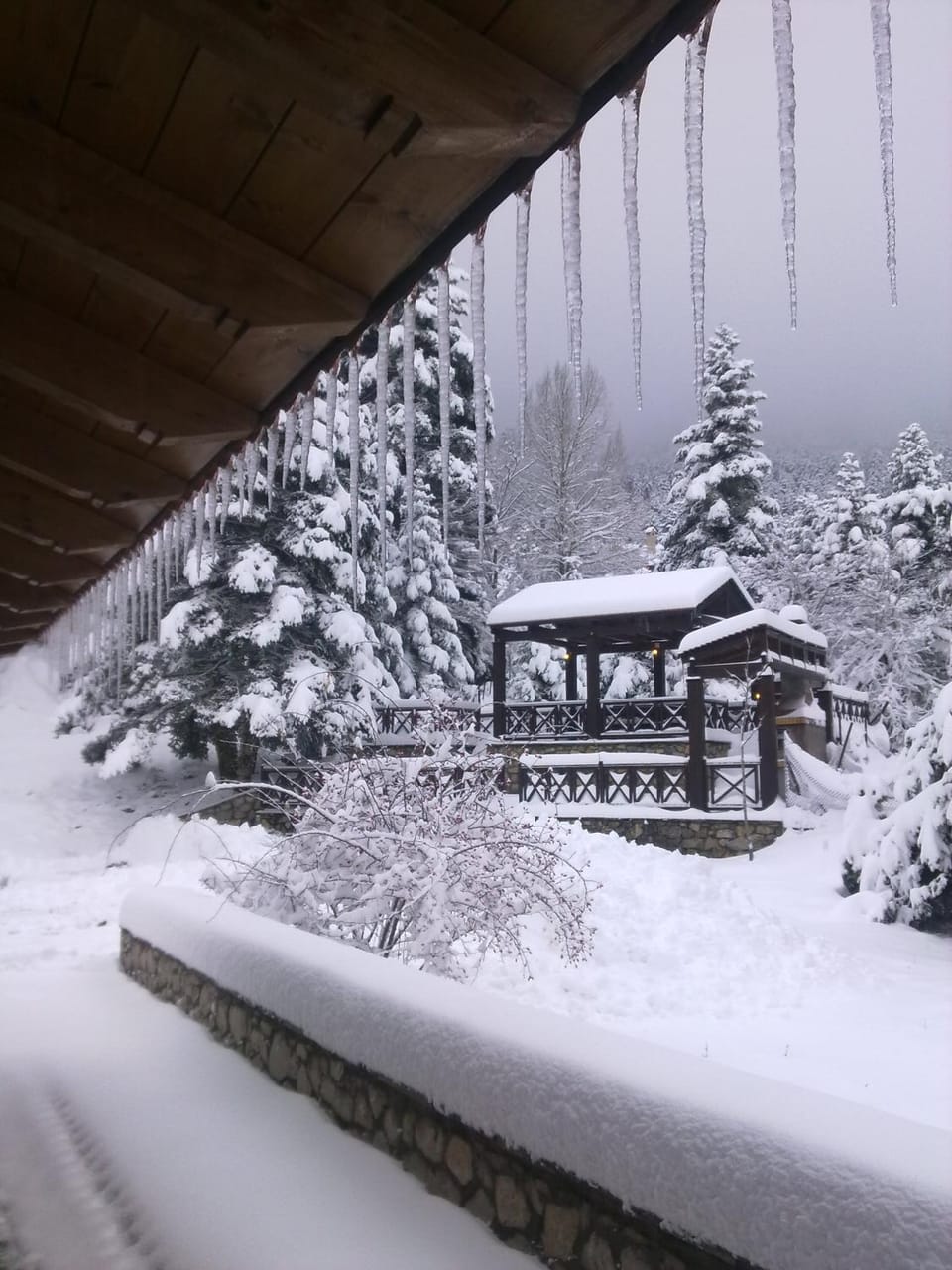 Winter, Inner courtyard view
