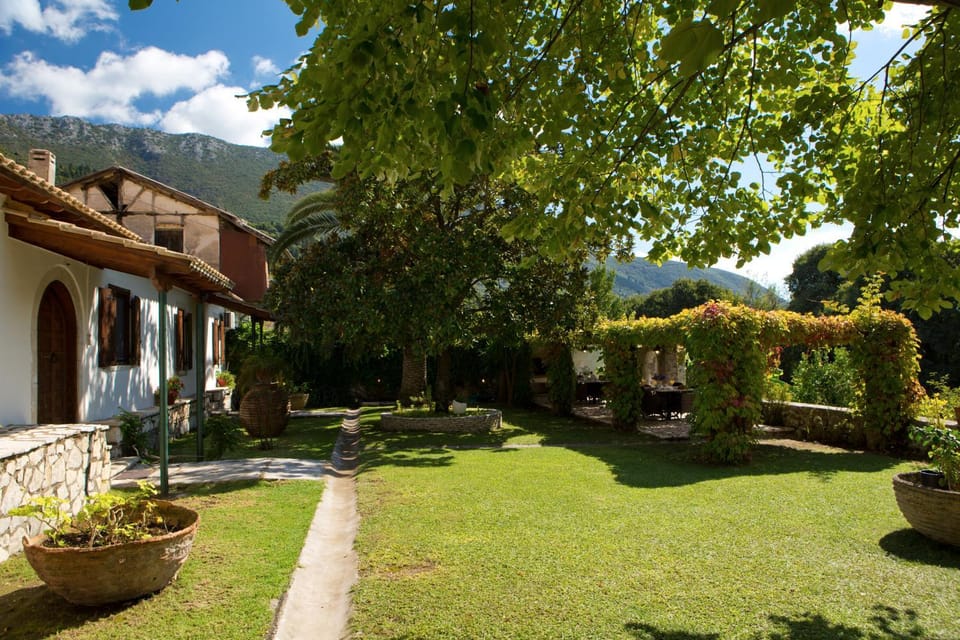 Property building, Natural landscape, Garden, Mountain view