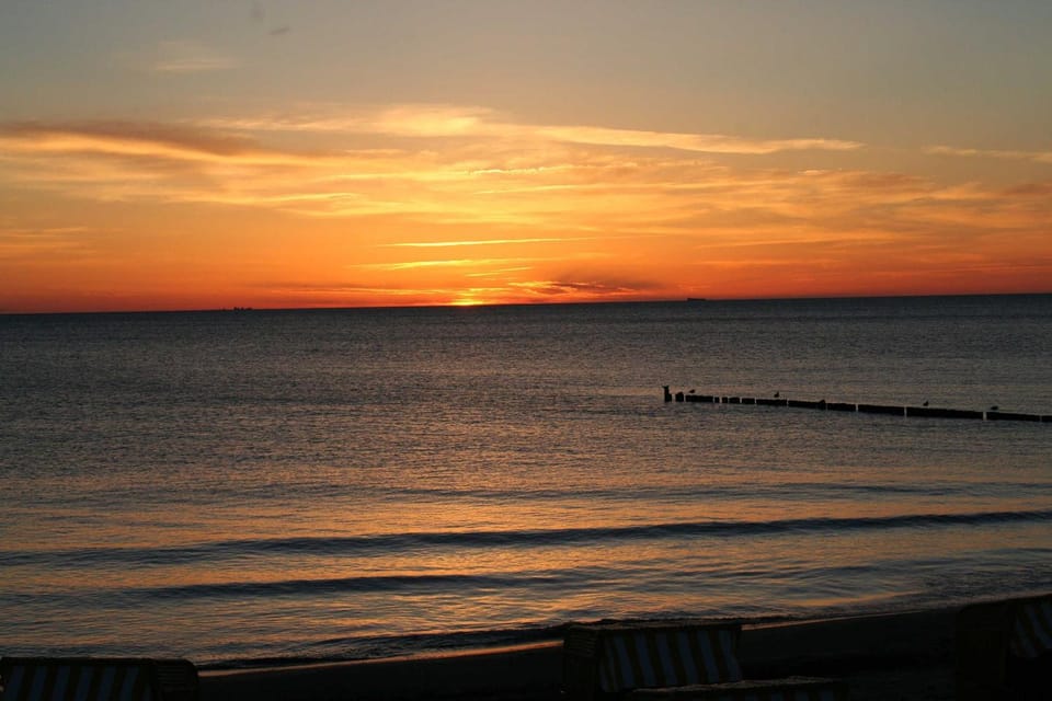 Natural landscape, Beach, Sunset